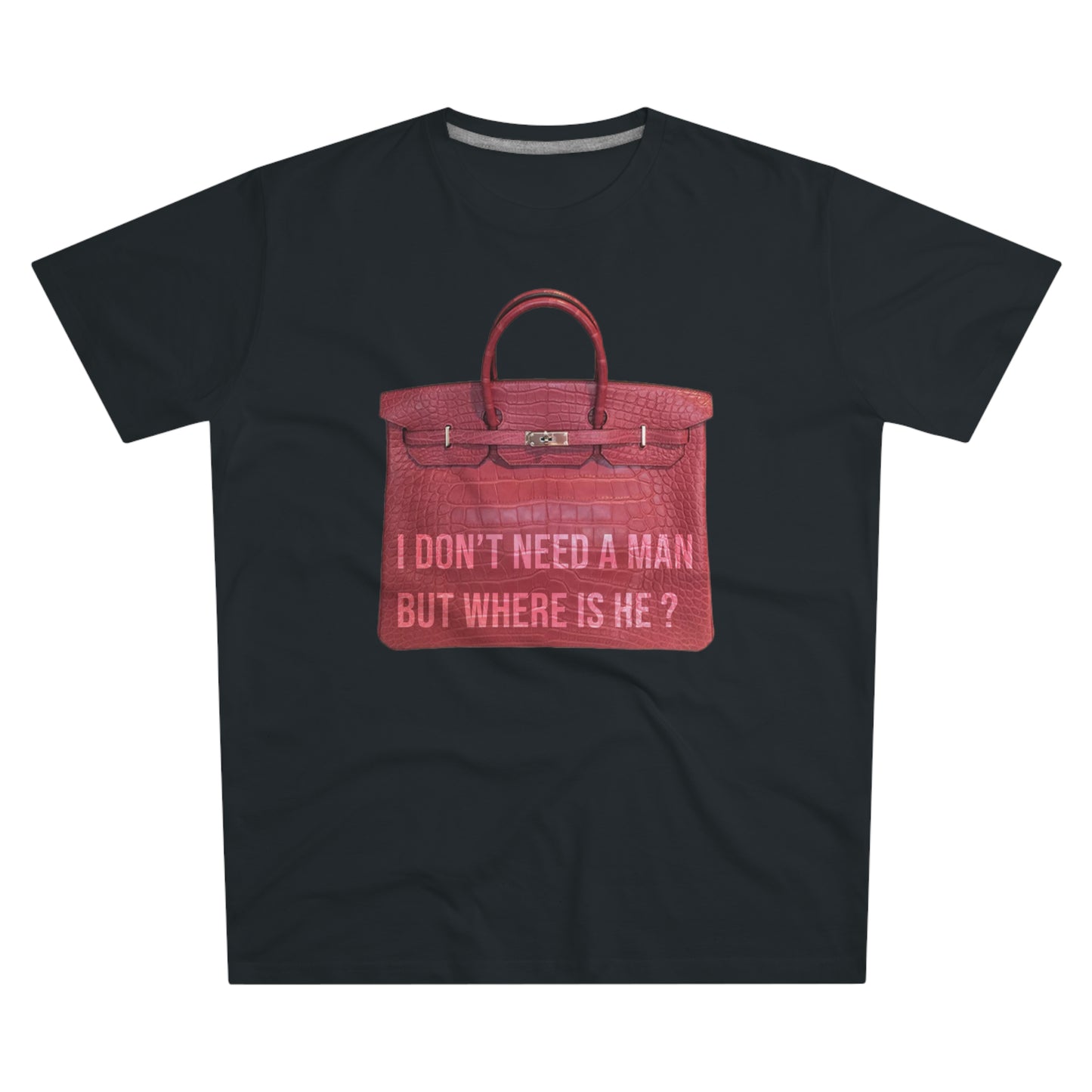 tee "I don't need a man but where is he ?"